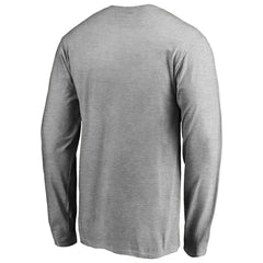 Miami Dolphins Iconic Collection On Side Stripe Long Sleeve T-Shirt - Ash T-shirts
