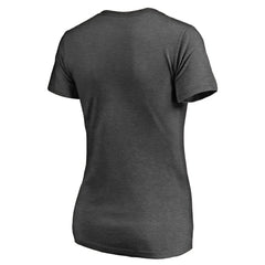 Seattle Mariners Women's Win Stripe V-Neck T-Shirt - Ash T-shirts