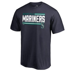 Seattle Mariners Onside Stripe T-Shirt - Navy T-shirts