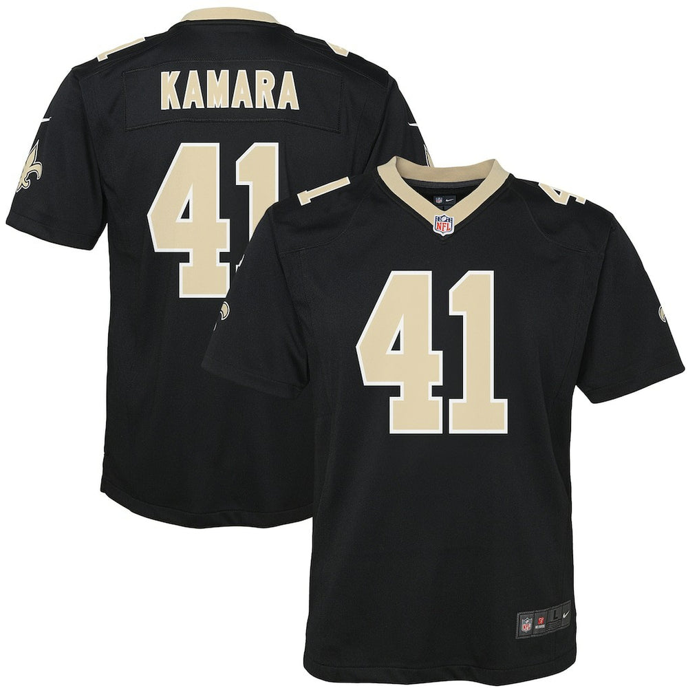 Alvin Kamara New Orleans Saints Youth Game Jersey - Black Jerseys