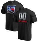 New York Rangers Personalized Midnight Mascot T-Shirt - Black | US 3025235