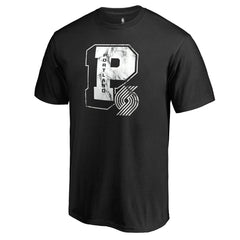 Portland Trail Blazers Letterman T-Shirt Black