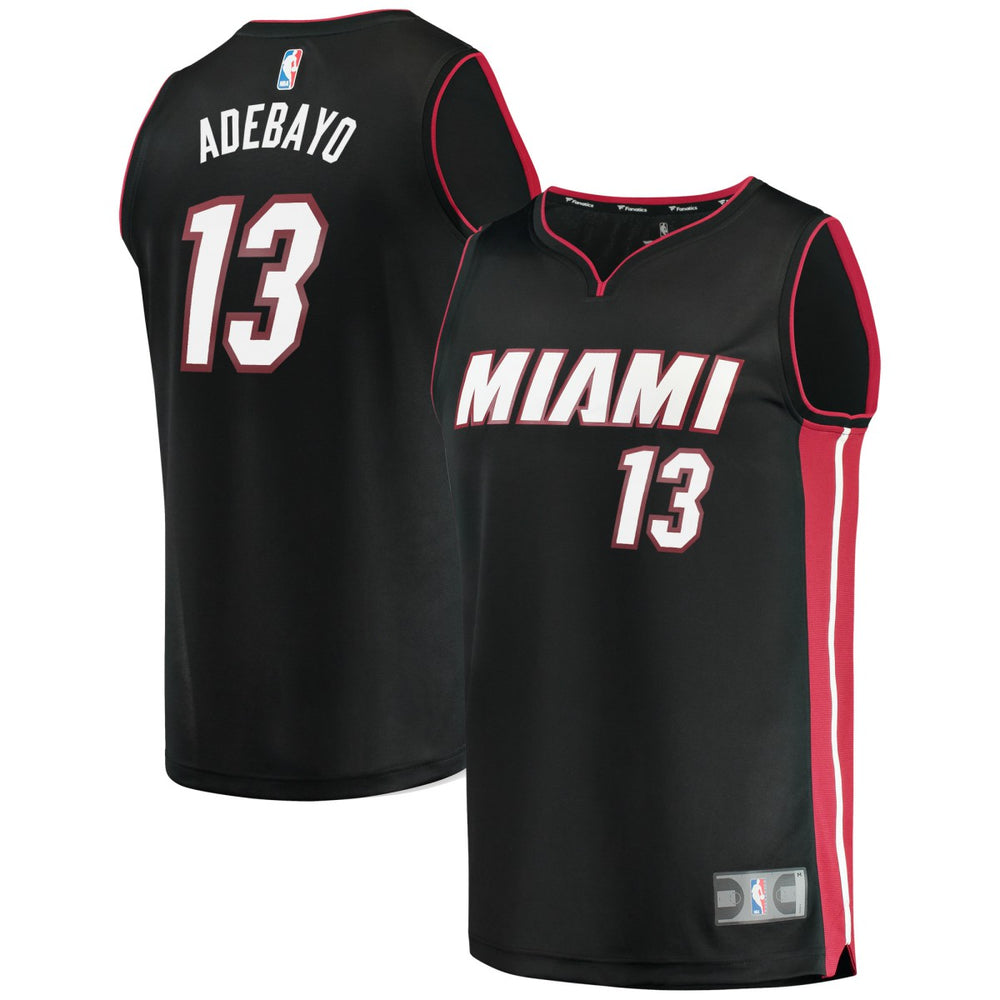 Bam Adebayo Miami Heat Fast Break Replica Player Jersey Icon Edition Black - Fanatics outlet