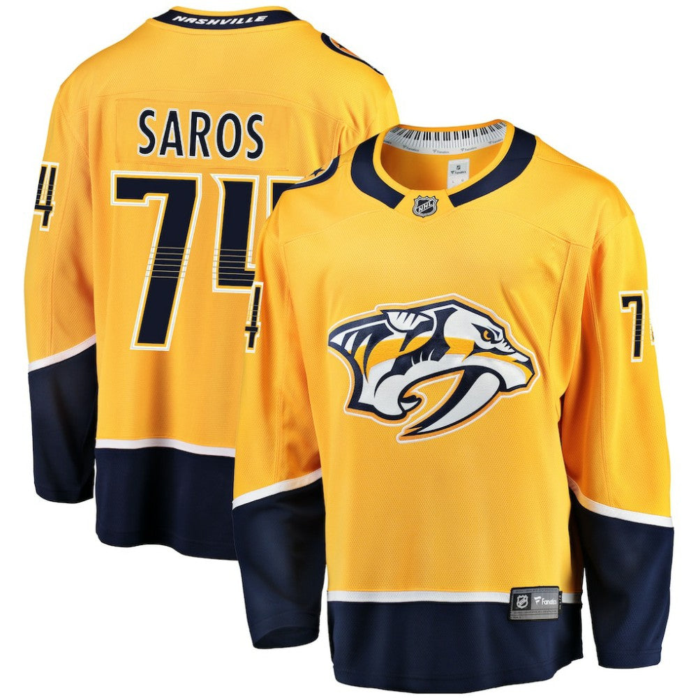 Juuse Saros Nashville Predators Fanatics Breakaway Player Jersey - Gold | US 3048063
