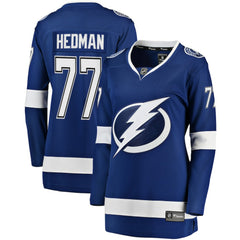 Victor Hedman Tampa Bay Lightning Fanatics Women's Home Breakaway Jersey - Blue | US 3055730