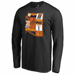 Devin Booker Phoenix Suns Player State Long Sleeve T-Shirt Black
