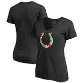 Indianapolis Colts Women's Lovely V-Neck T-Shirt - Black T-shirts