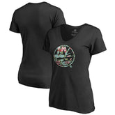 New York Islanders Women's Lovely V-Neck T-Shirt - Black | US 3074455