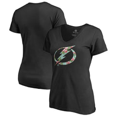 Tampa Bay Lightning Women's Lovely V-Neck T-Shirt - Black | US 3074462