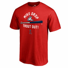 Mike Trout Los Angeles Angels Hometown Mike Drop T-Shirt - Red T-shirts