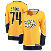 Juuse Saros Nashville Predators Fanatics Women's Breakaway Player Jersey - Gold | US 3078621