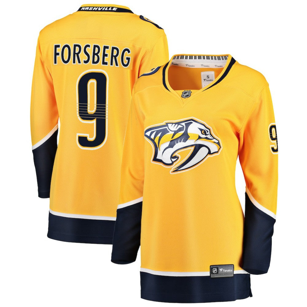 Filip Forsberg Nashville Predators Fanatics Women's Breakaway Player Jersey - Gold | US 3078623