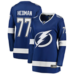 Victor Hedman Tampa Bay Lightning Fanatics Women's Breakaway Player Jersey - Blue | US 3081187