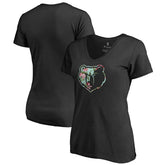 Memphis Grizzlies Women's Lovely V-Neck T-Shirt Black
