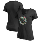 New York Knicks Lovely V-Neck T-Shirt Black outlet