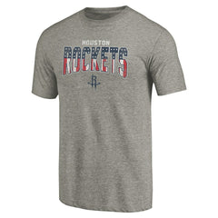 Houston Rockets Freedom Tri-Blend T-Shirt Gray outlet