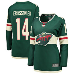 Joel Eriksson Ek Minnesota Wild Fanatics Women's Breakaway Player Jersey - Green | US 3096398