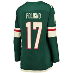 Marcus Foligno Minnesota Wild Fanatics Women's Breakaway Player Jersey - Green | US 3096399
