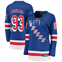 Mika Zibanejad New York Rangers Fanatics Women's Breakaway Player Jersey - Blue | US 3096430