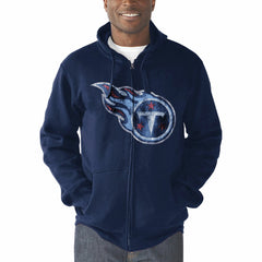 Tennessee Titans G-III Sports by Carl Banks Primary Logo Full-Zip Hoodie - Navy Hoodies