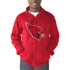 Arizona Cardinals G-III Sports by Carl Banks Primary Logo Full-Zip Hoodie - Cardinal Hoodies