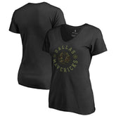 Dallas Mavericks Women's Liberty V-Neck T-Shirt Black outlet