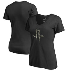 Houston Rockets Women's Cloak Camo V-Neck T-Shirt Black outlet