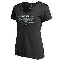 Los Angeles Kings Women's Iconic Collection V-Neck T-Shirt - Black | US 3120548