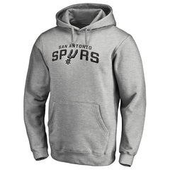 San Antonio Spurs Alternate Logo Pullover Hoodie Heather Gray