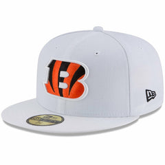 Cincinnati Bengals New Era Omaha 59FIFTY Fitted Hat - White Hats