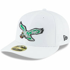 Philadelphia Eagles New Era Omaha Low Profile 59FIFTY Fitted Hat - White Hats