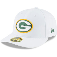 Green Bay Packers New Era Omaha Low Profile 59FIFTY Fitted Hat - White Hats