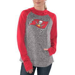 Tampa Bay Buccaneers G-III 4Her by Carl Banks Women's Championship Ring Pullover Hoodie - Heathered Gray/Red Hoodies