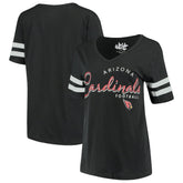 Arizona Cardinals Touch Women's Triple Play V-Neck T-Shirt - Black T-shirts