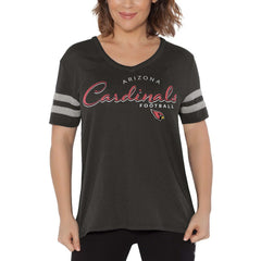 Arizona Cardinals Touch Women's Triple Play V-Neck T-Shirt - Black T-shirts