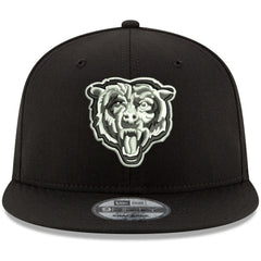 Chicago Bears New Era B-Dub 9FIFTY Adjustable Hat - Black Hats