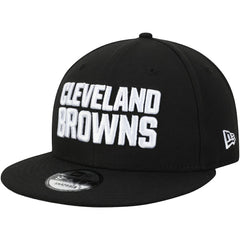Cleveland Browns New Era B-Dub 9FIFTY Adjustable Hat - Black Hats