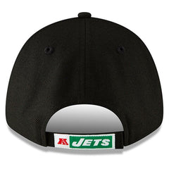 New York Jets New Era The League Throwback 9FORTY Adjustable Hat - Black Hats