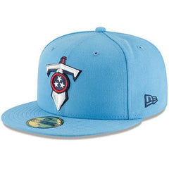Tennessee Titans New Era Omaha 59FIFTY Fitted Hat - Light Blue Hats