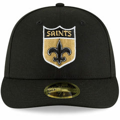 New Orleans Saints New Era Omaha Throwback Low Profile 59FIFTY Fitted Hat - Black Hats