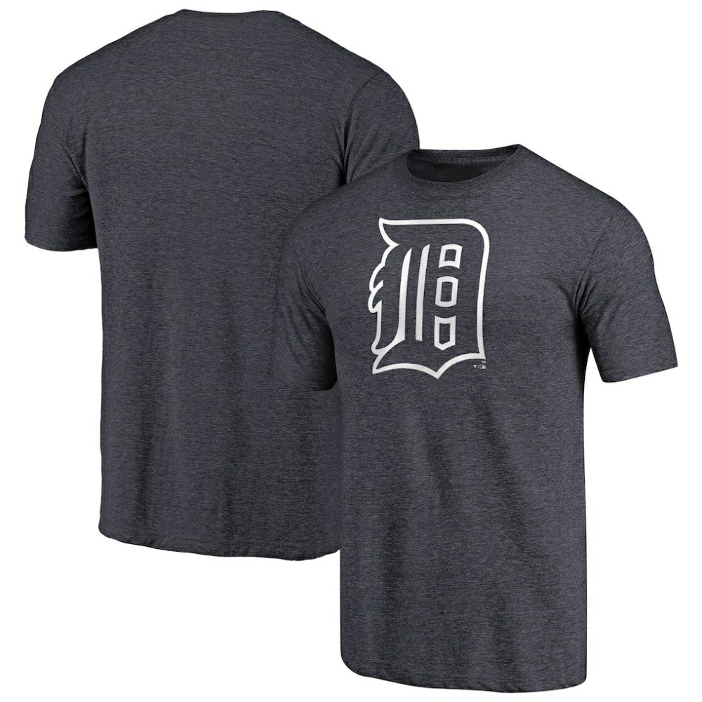 Detroit Tigers Cooperstown Collection Forbes Tri-Blend T-Shirt - Heathered Navy T-shirts
