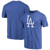 Los Angeles Dodgers Cooperstown Collection Forbes Tri-Blend T-Shirt - Heathered Royal T-shirts