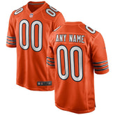 Chicago Bears Youth Alternate Custom Game Jersey - Orange Jerseys