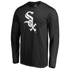 Chicago White Sox Team Wordmark Long Sleeve T-Shirt - Black T-shirts
