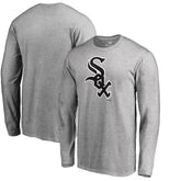 Chicago White Sox Team Wordmark Long Sleeve T-Shirt - Heathered Gray T-shirts
