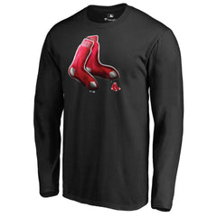 Boston Red Sox Midnight Mascot Long Sleeve T-Shirt - Black T-shirts
