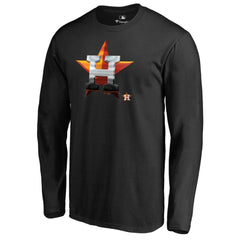 Houston Astros Midnight Mascot Long Sleeve T-Shirt - Black T-shirts