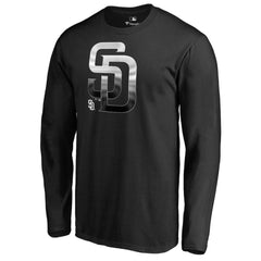 San Diego Padres Midnight Mascot Long Sleeve T-Shirt - Black T-shirts