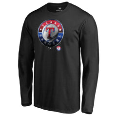 Texas Rangers Midnight Mascot Long Sleeve T-Shirt - Black T-shirts