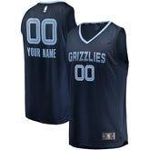 Memphis Grizzlies Fast Break Custom Replica Jersey Navy Icon Edition - Fanatics